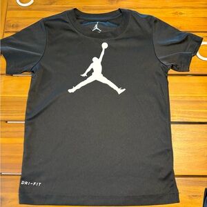 NWOT Jordan/Nike Black T-Shirt with White Jumpman Logo Dri-Fit